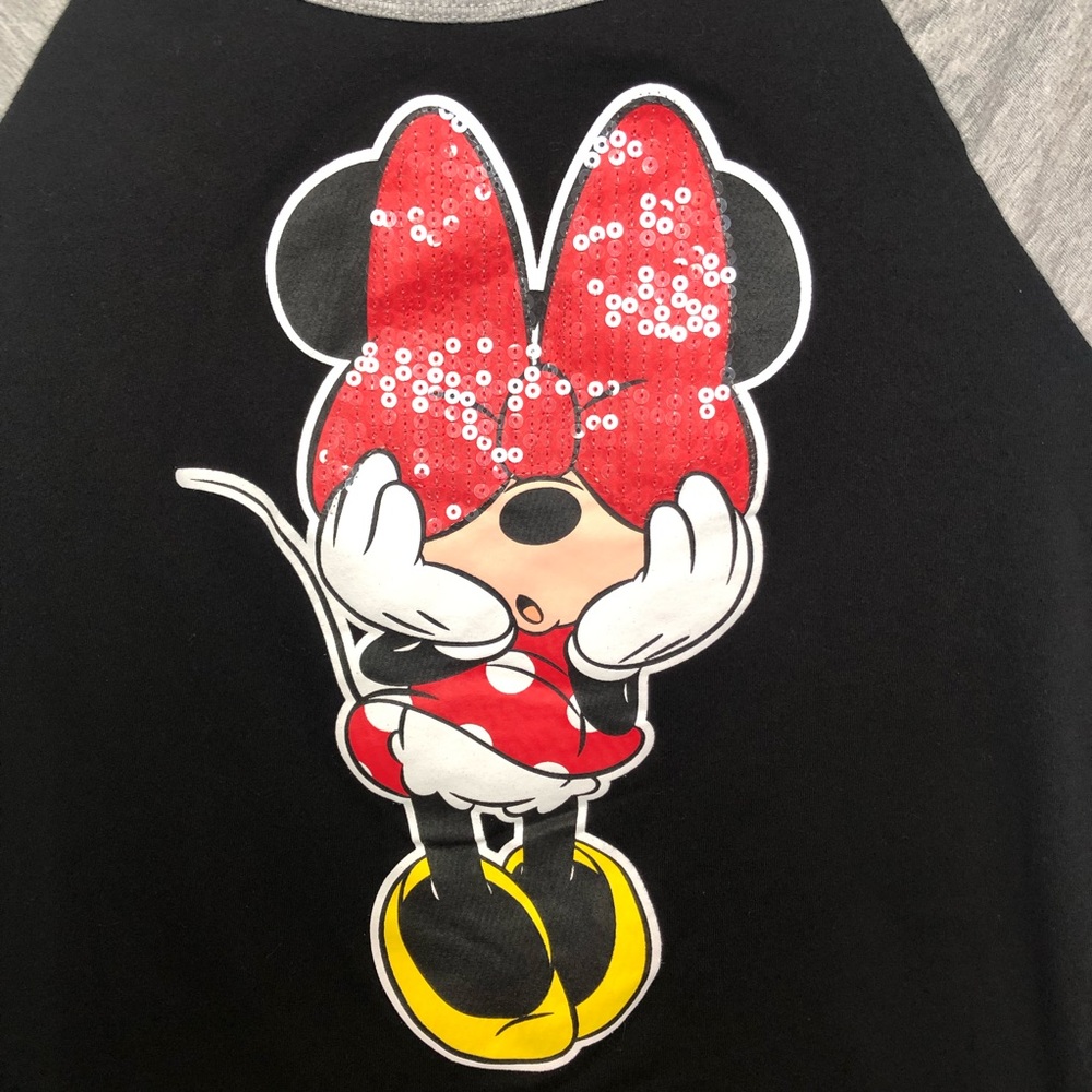 Minnie Mouse Raglan Top - Picture 2 of 5